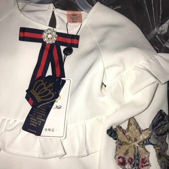 Girls white dress - Picture 7 of 7